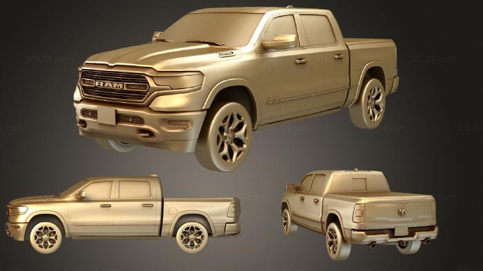 Автомобили и транспорт (Dodge Ram 1500 2019, CARS_1331) 3D модель для ЧПУ станка